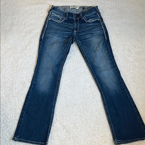 Ariat Blue Boot Cut Jeans with Classic Denim Wash SZ 30 - Picture 15 of 15
